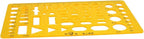 Utoolmart Drafting Templates Geometric Drawing Template Measuring Ruler Yellow - Image 2