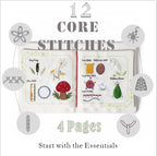 TenDawn Basic Embroidery Starter Kit – 12 Essential Stitches, Fabric Practice - Image 3