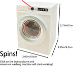 1:12 Scale Miniature Electric Washer and Dryer Set, Realistic Dollhouse Laundry - Image 2