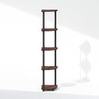 Furinno Turn-N-Tube Storage Shelves, 5-Tier Book Shelf, Corner Shelf, Toolless - Image 5