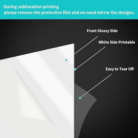 PYD Life 4 Pack Sublimation Acrylic Blanks Sheets 12", 1/6" Thick 4 mm | White - Image 3