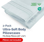 Body Pillowcases Set of 2-20x54 Long Body Pillow Case - Image 2