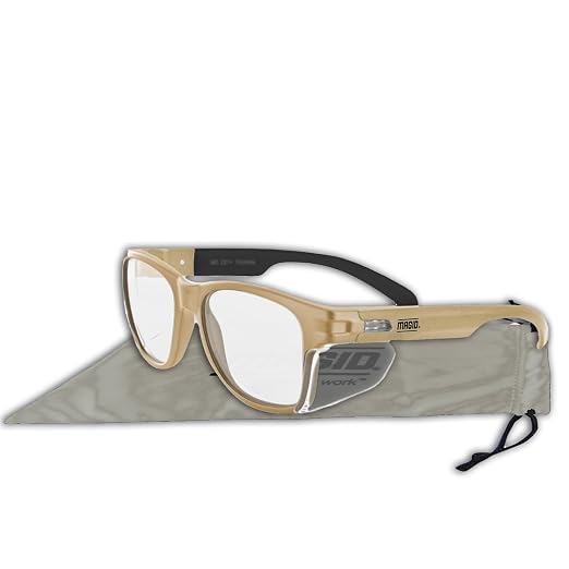 MAGID Y50 Safety Glasses for Construction | Coyote Tan Frame — 144-Pack - Image 3