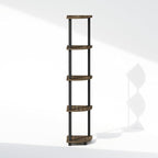 Furinno Turn-N-Tube Storage Shelves, 5-Tier Book Shelf, Corner Shelf, Toolless - Image 5