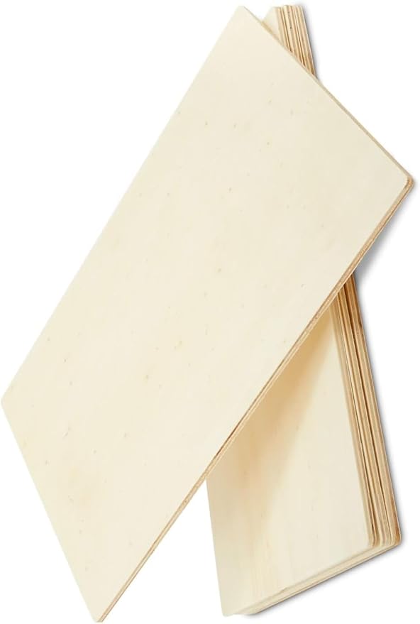 4 Pack Basswood Sheets Rectangle Unfinished Plywood Slices - Image 9