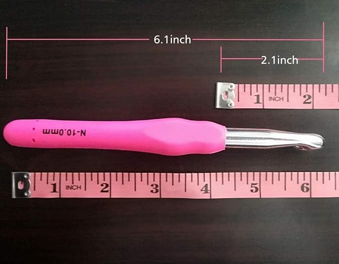 Yarniss Large Ergonomic Crochet Hooks Set 6.5mm 7.0mm 8.0mm 9.0mm 10.0mm - Image 4