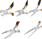 SOONAN 5 Pieces Mini Pliers, Long Lasting Tool Set Cable Cutters – Long Needle - Image 2