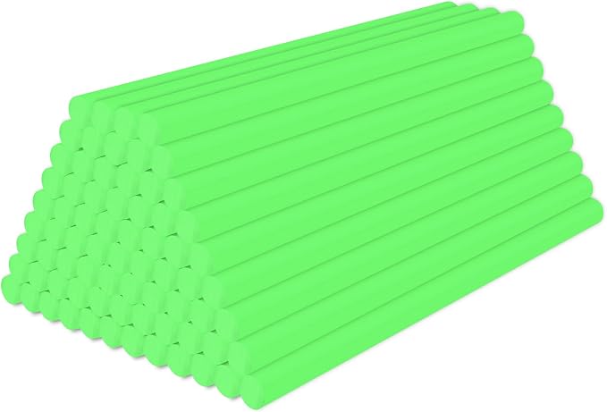 Glow in the Dark Glue Sticks, 72 Pack 0.43"x8" Full Size Hot Glue Sticks by ENPOINT