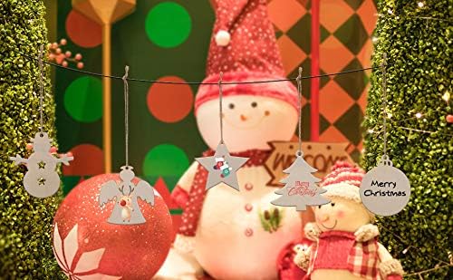 50 Pcs Unfinished Paintable Blank Wooden Christmas Festival Decoration Ornaments - Image 7