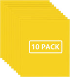 FUNKAKA Yellow HTV Heat Transfer Vinyl Bundle, 10 Sheets Sticky HTV Vinyl by FUNKAKA
