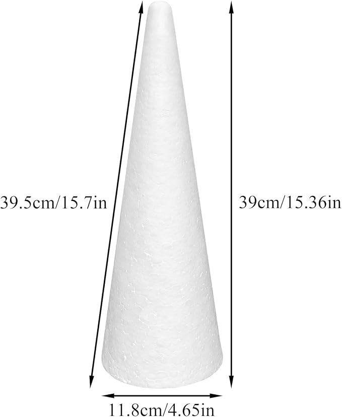 Crafjie Foam Cones for DIY Arts and Crafts, for DIY Home Craft Project - Image 2