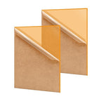 2 Pack 8'' x 12'' Translucent Orange Acrylic Sheet, 3mm Thick Acrylic by Unknown