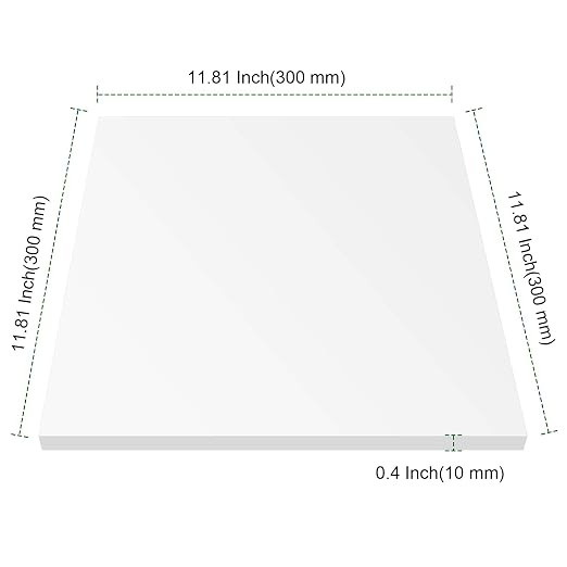 PINGEUI 4 Pack 12 x 12 x 3/8 Inch Clear Acrylic Plexiglass Sheets, Durable - Image 2