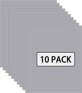 FUNKAKA Gray HTV Heat Transfer Vinyl Sheets, 10 Sheets Sticky HTV Vinyl by FUNKAKA