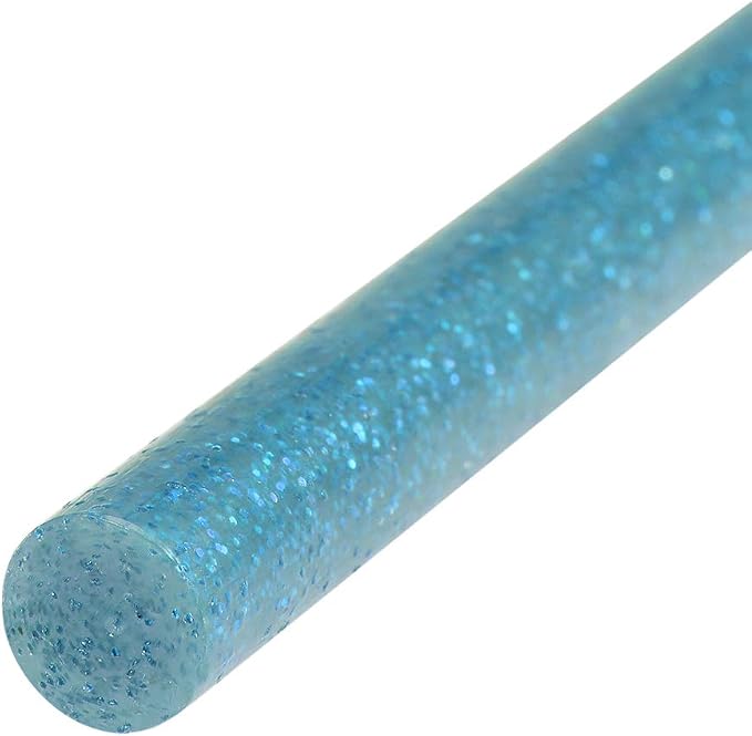 uxcell Mini Hot Glue Sticks for Glue Gun 0.27-inch x 4-inch Blue Glitter 10pcs - Image 3