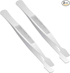 2 Pcs Stamp Tweezers Stainless Steel Stamp Collecting Supplies Philately Stamps by salbsever