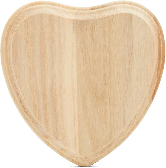 Small Wooden Hearts 5 inch, Valentine's Craft, Mother's Day Craft, Small Wooden by Woodpeckers