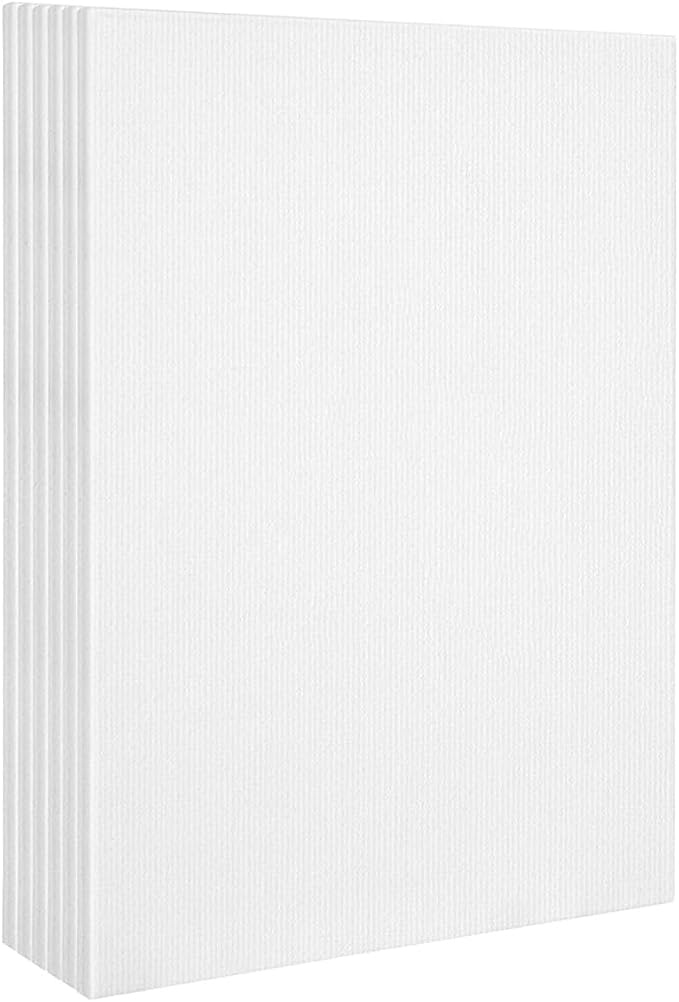 KINGART 805-6 White Stretched Canvas, 100% Cotton, Gesso Primed, - Image 5