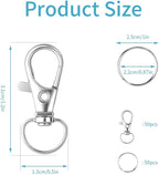 HXSEMAYIG 100PCS Keychain Hooks - Image 2