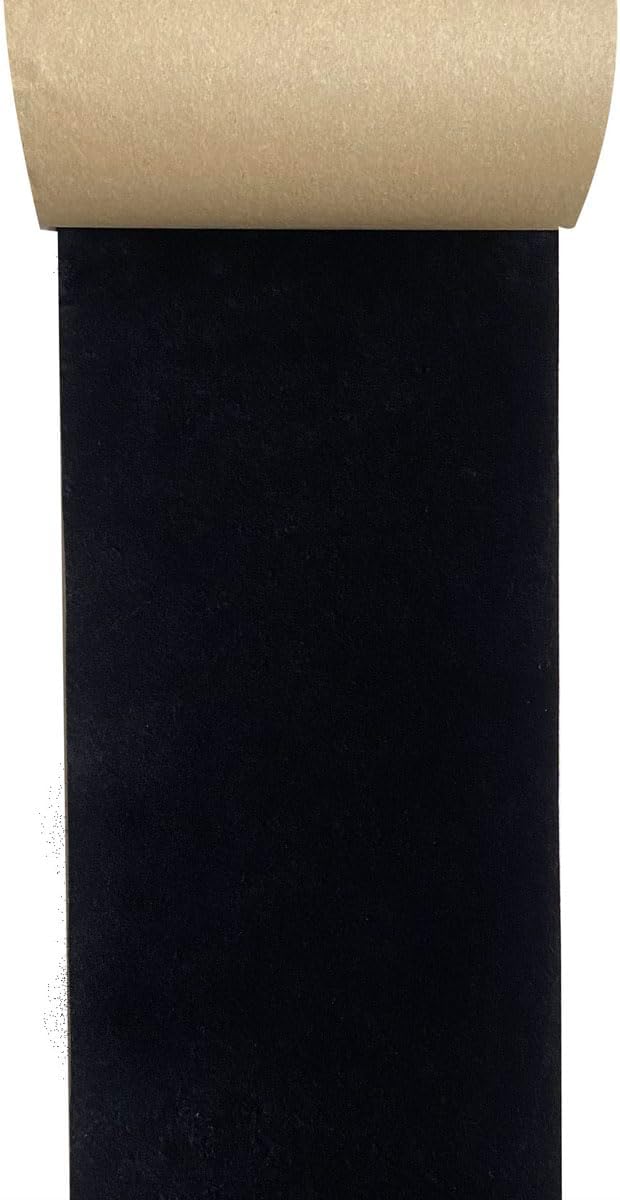 Adhesive Black Velvet Felt Fabric Liner Felt Drawer Liner Wallpaper by GAOTAOBN