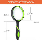 Leffis 6 Pack Magnifying Glass, 10X Non-Slip Handheld Reading Magnifier - Image 4