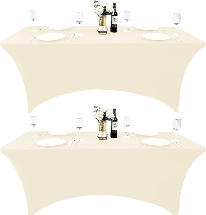 2-Pack 6ft Spandex Table Covers by Unknown