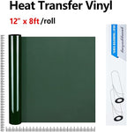 guangyintong Dark Green Heat Transfer Vinyl HTV Rolls - Image 2