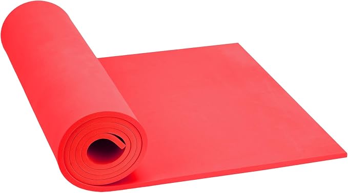 Do²ping Red Eva Foam Sheets roll, 6mm eva Craft Foam 49''x13.9'' High Density by Do%C2%B2ping