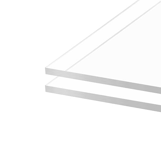 KAITELA Clear Acrylic Sheet 12" x 16" x 1/4" Thick Cast Plexiglass Board - Image 2