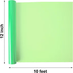 FUNKAKA Glow in The Dark Heat Transfer Vinyl Roll, Glow in Dark HTV Vinyl - Image 3