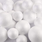 DIYASY 20pcs White Foam Balls 2-3 inch Foam Polystyrene Craft Balls - Image 4