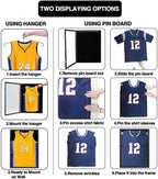 Jersey Frame Display Case 4 Pack, Large Lockable Shadow Box Sports Jersey Frame - Image 4