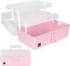 WEWLINE Hair Accessories Organizer 13-Inch Art Supply Bin Sewing Box 3-Layers by WEWLINE