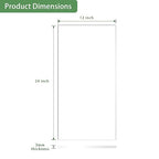 Lesnlok 12 x 24 Frosted Acrylic Sheet 1/8 inch Thick 3mm 2 Piece Bouble Sided - Image 2