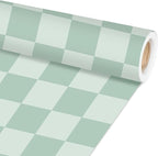 Green Checkered Bulletin Board Paper Roll Retro Hippie Green Bulletin Board by Qyeahkj