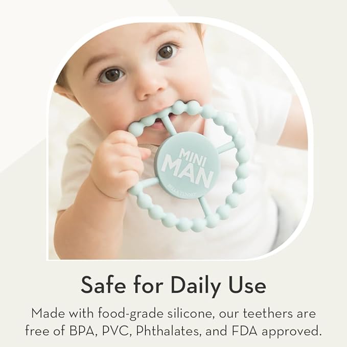 Baby Teether by Bella Tunno, Silicone Teethers for Babies 3-6 months, 6-12 months, Baby Toys, Pacifier, Teething Relief, Boys, Girls, Darling