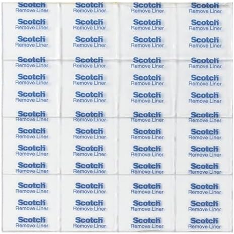 Scotch Removable Clear Double-Sided Mounting Squares, 0.68" x 0.68" in - Image 2