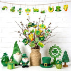 36PCS Wooden St. Patrick's Day Ornaments to Paint Shamrock Cutout Decorations - Image 2