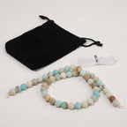8mm Matte Amazonite Beads, 15-Inch Matte Round Loose Stone Beads - Image 7
