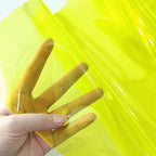 HYANG Yellow Solid Colors Transparent PVC Super Clear Holographic Vinyl 1 Roll by HYANGHAVEPUPVCALLLEATHER