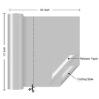 HTVRONT Silver Permanent Adhesive Vinyl Roll - Image 4