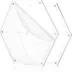 BENECREAT 6Pcs Mixed Sizes Hexagon Quilting Template Transparent Pressure Plate - Image 3