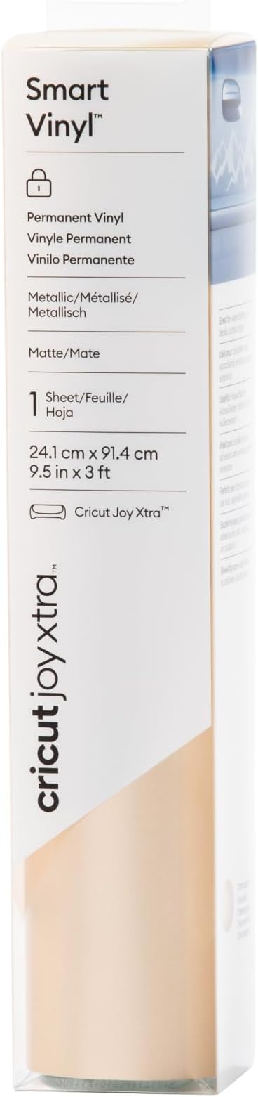 Cricut Joy Xtra Matte Metallic Smart Permanent Vinyl, Decor Projects, Decals & by Unknown