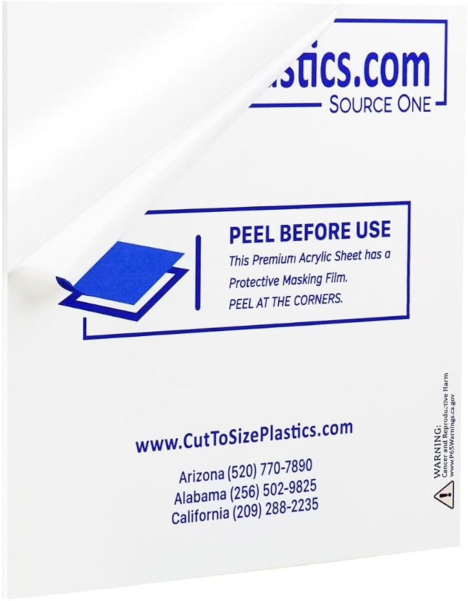 3/8 th Inch Thick Acrylic Plexiglass Sheet by SOURCEONEDISPLAYS