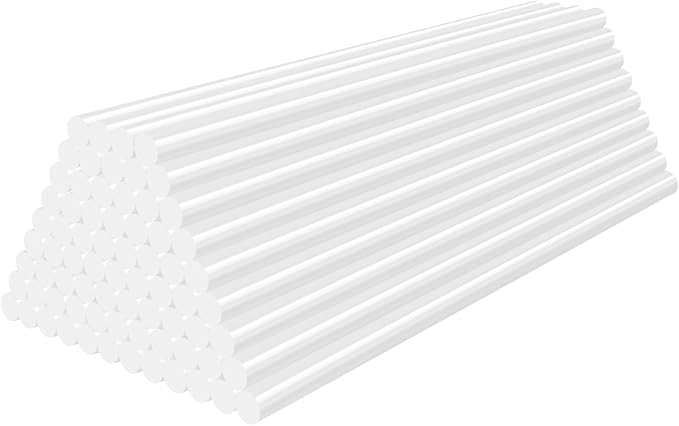 72 Pack White Hot Glue Sticks, Home General Repair, Holiday Gift Crafts by ENPOINT