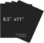 Joyberg Black Cardstock 8.5 x 11, 230gsm Cover Cardstock Paper, 85 Lb Heavy by Joyberg