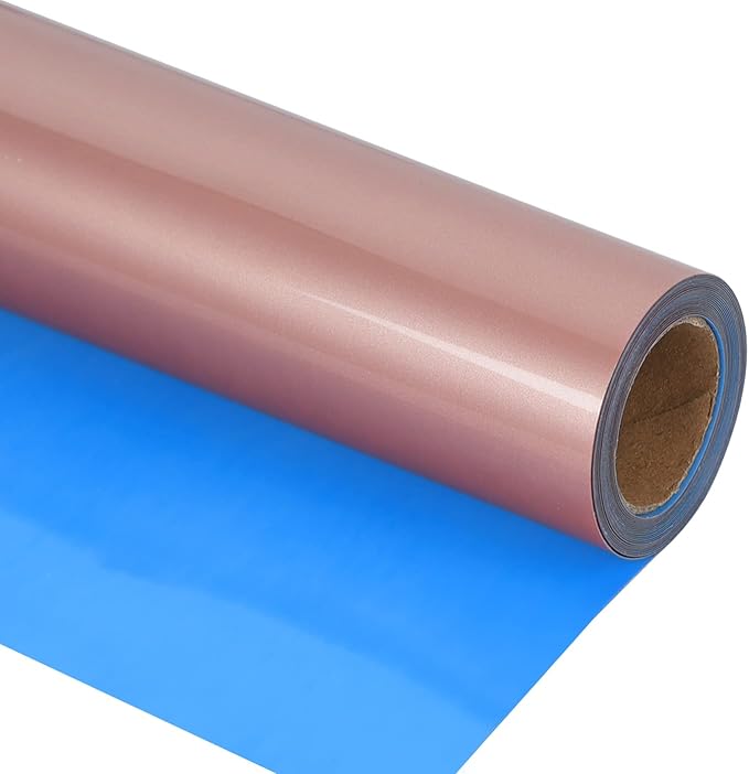 guangyintong PU Heat Transfer Vinyl Rose Golden HTV Rolls, Stretchy Thin Soft by guangyintong