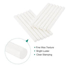 MECCANIXITY 12 Pcs White Cylinder Sealing Wax Stick Glue Gun Wax Seal Rod Craft - Image 3