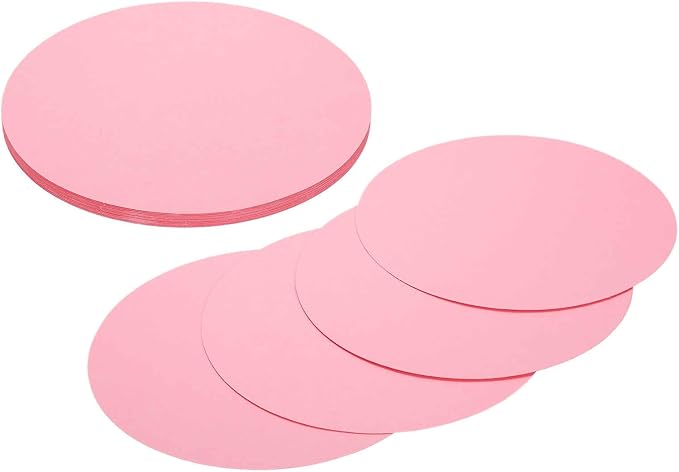 MECCANIXITY 24 Pcs Circle Card Stock, 5.9 Inch Round Cutouts Paper Thick by MECCANIXITY