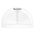 OLYCRAFT Circle Acrylic Ruler for Cutting Fabric Clear Acrylic Templates by OLYCRAFT